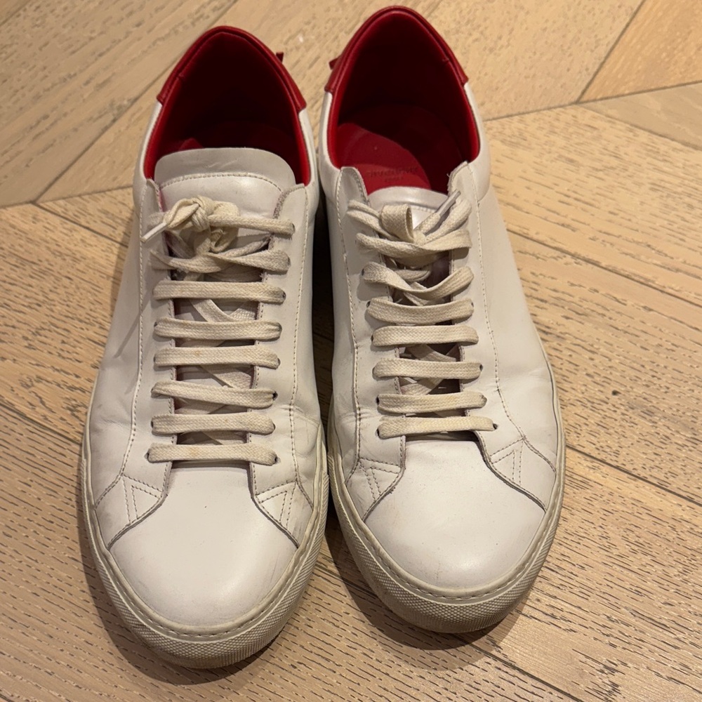 Givenchy Urban Street Low White and Red Men's Sneakers, Size 45
